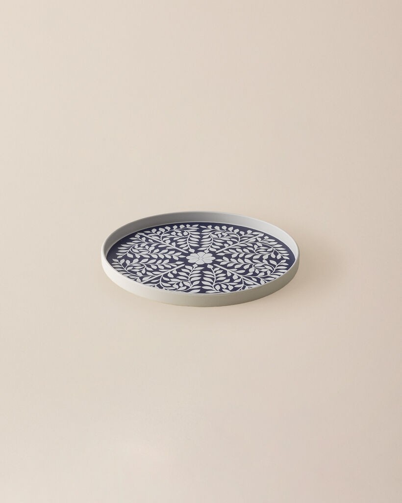 Madame Coco Poslužavnik Delit, 22 cm, Teget