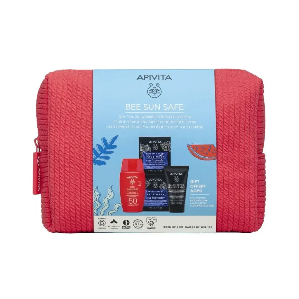 Apivita Set za negu lica Bee Sun Safe Fluid, 3 proizvoda