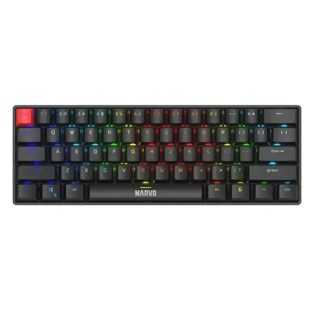 MARVO Gaming mehanička tastatura, Saber 61, KG933G, USB, Crna