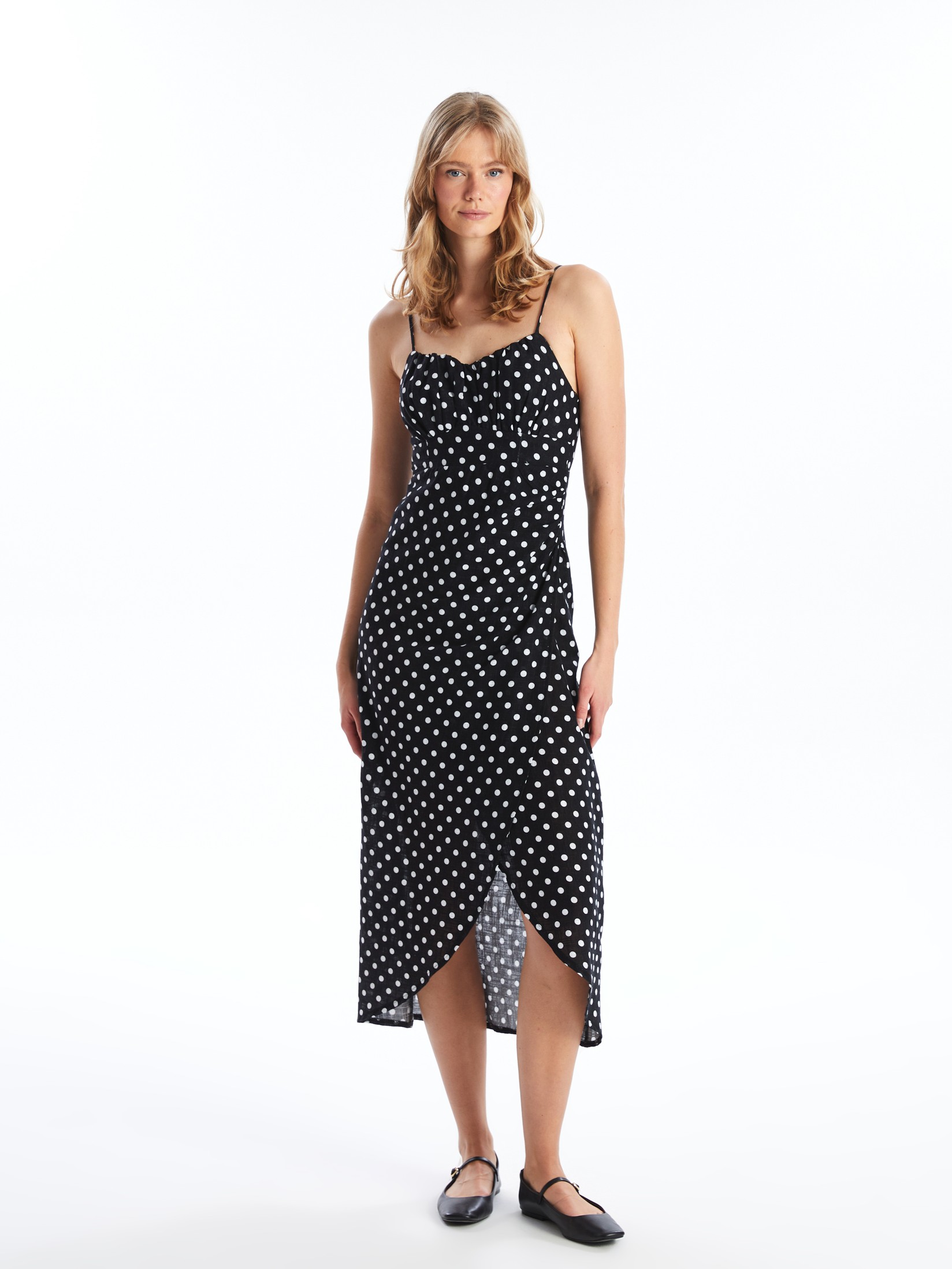 LC Waikiki Ženska haljina S4JK59Z8-LQJ, Crna