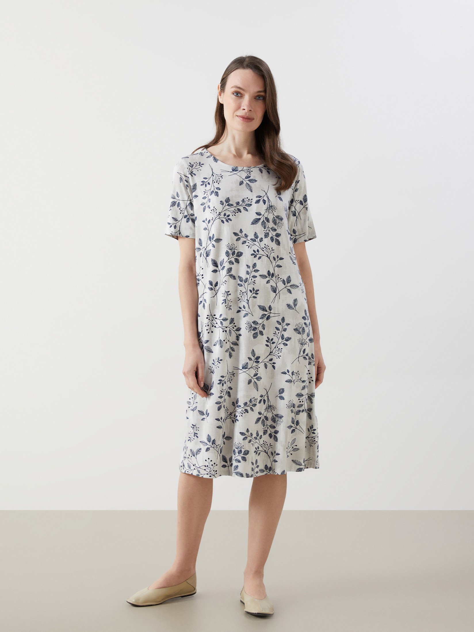 LC Waikiki Ženska haljina S54393Z8-LSJ, Teget