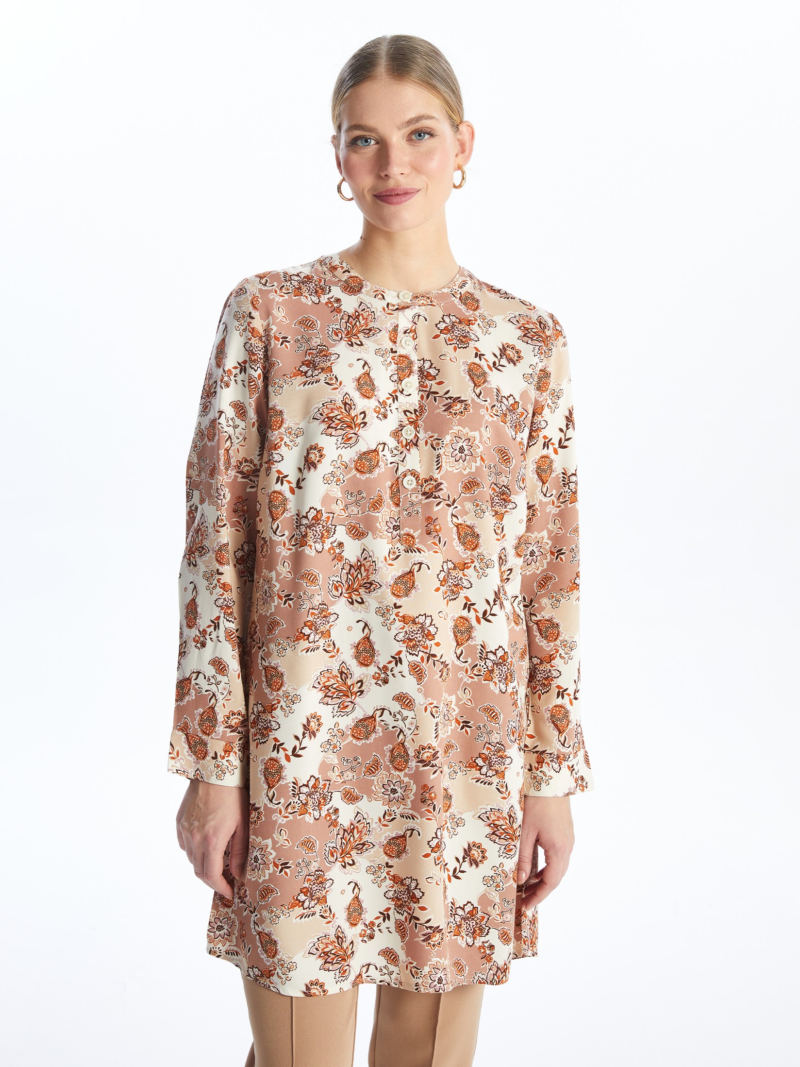 LC Waikiki Ženska tunika S46526Z8-LT4, Roze