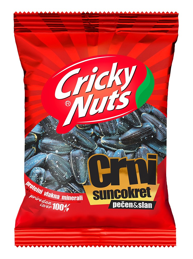 Cricky Nuts Crni suncokret, Pečeni i slani, 40g