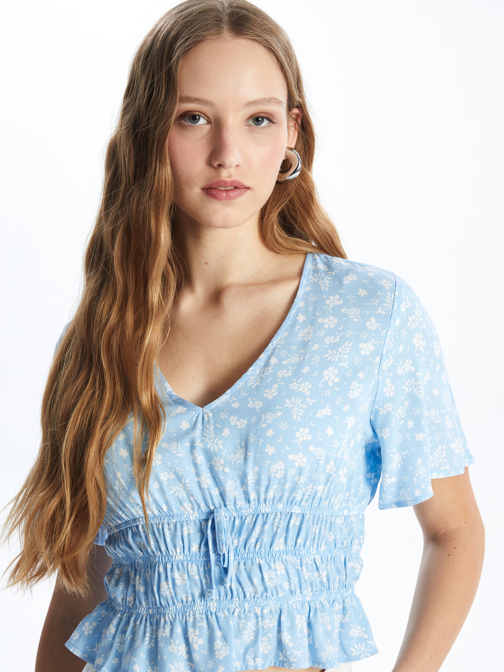 LC Waikiki Ženska bluza S4DC69Z8-LQQ, Plava