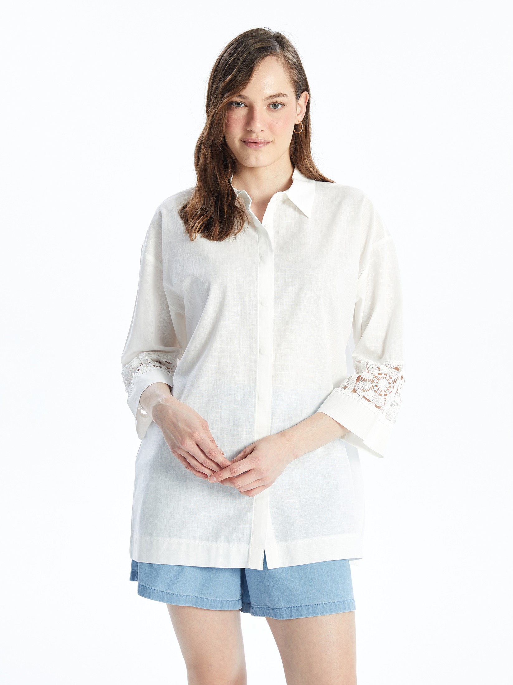 LC Waikiki Ženska bluza S48715Z8-FE8, Krem