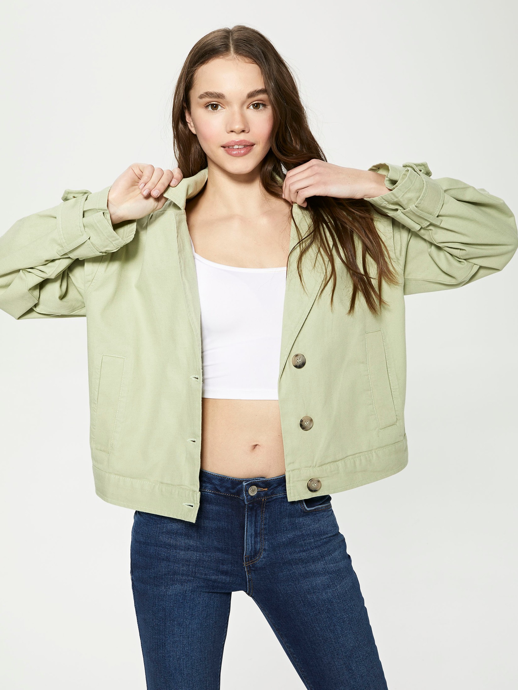 LC Waikiki Ženski kaput S1BL02Z8-QUW, Kaki