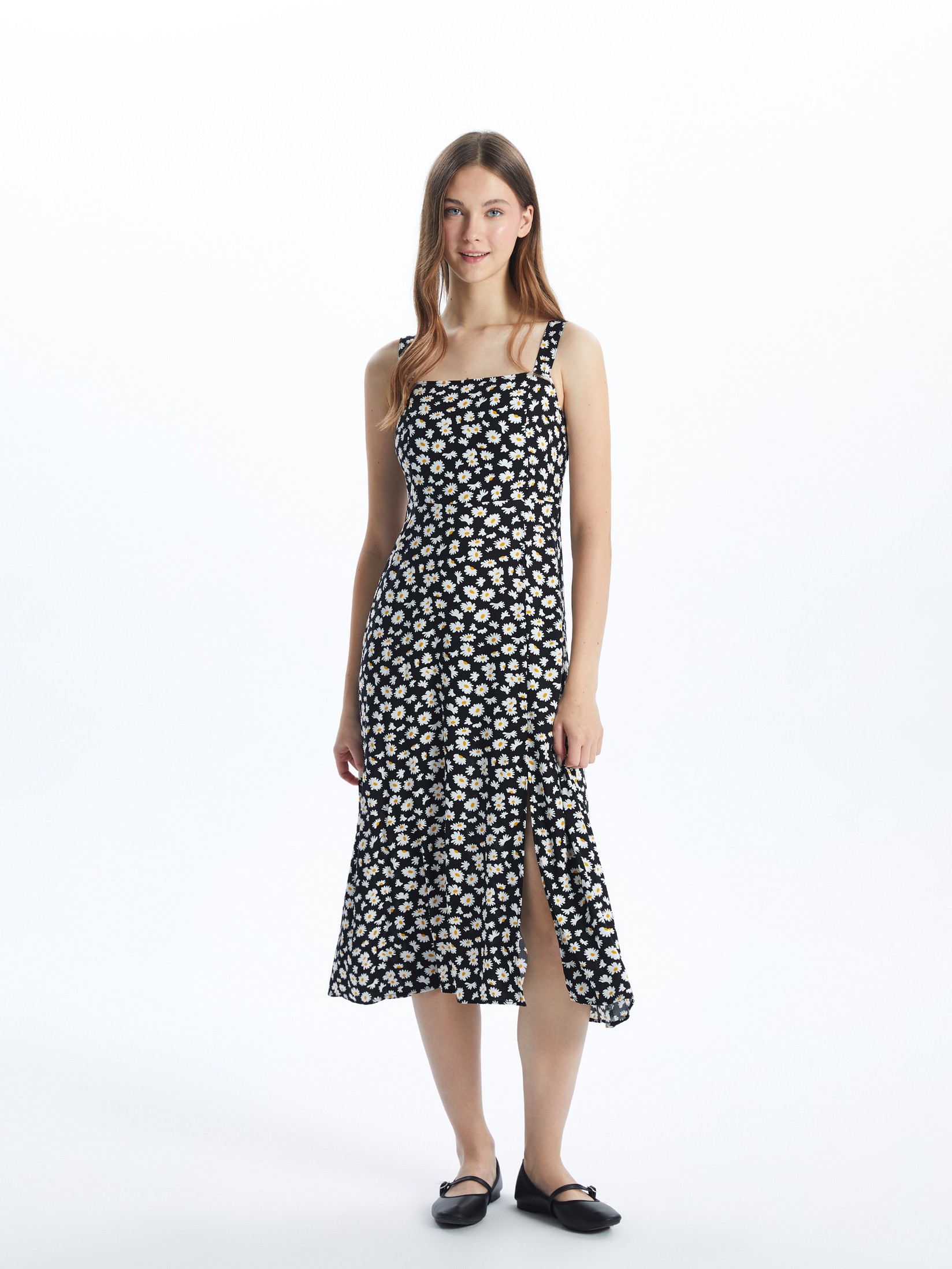 LC Waikiki Ženska haljina S5DP82Z8-HUC, Crna