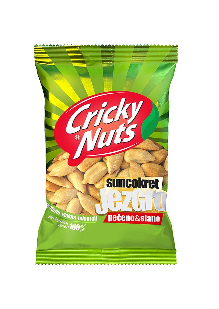 Cricky Nuts Suncokret, Oljušteni, Pečeni i slani, 50g