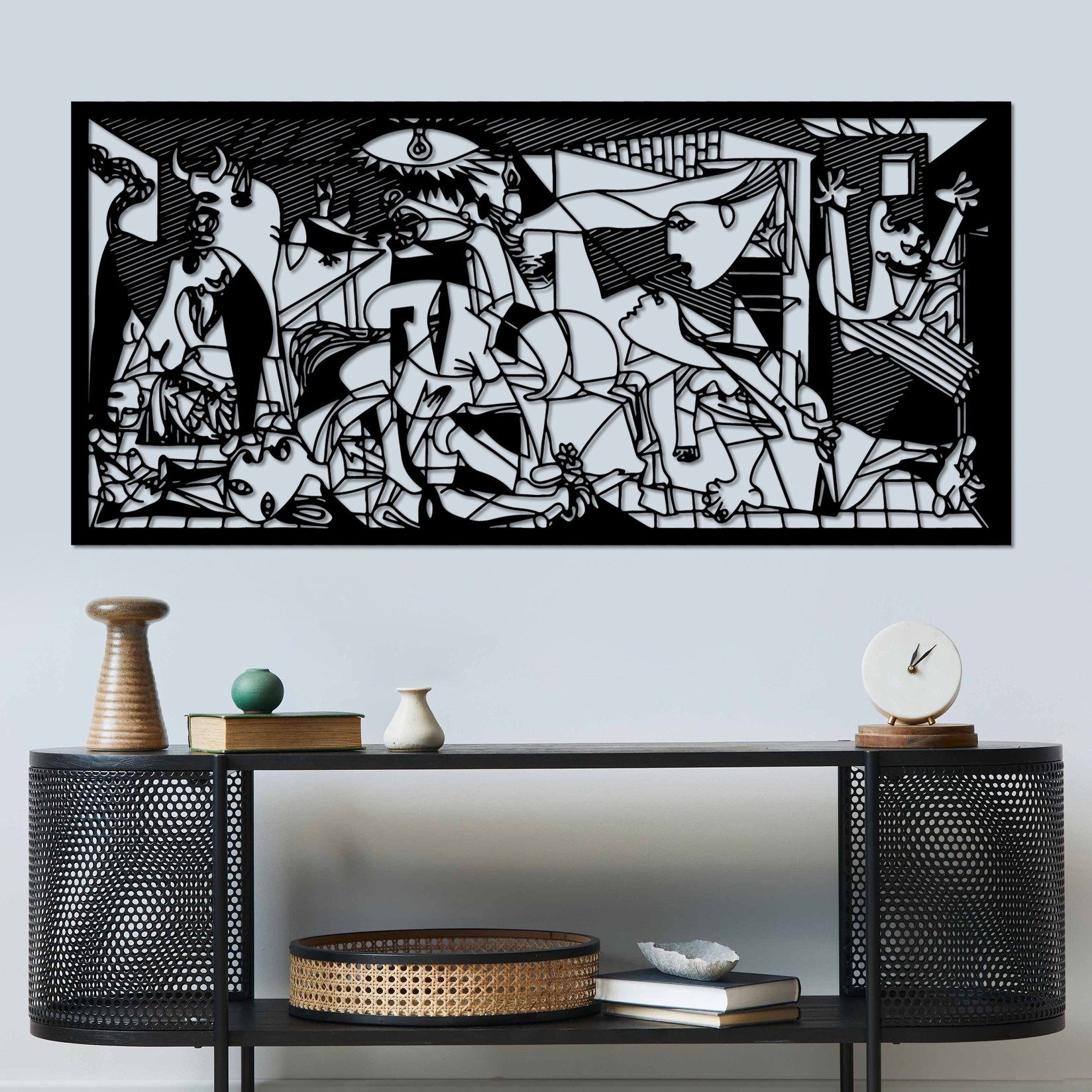 Wallity Zidna dekoracija Picassso, 85x40 cm, 1.5 mm, Crna