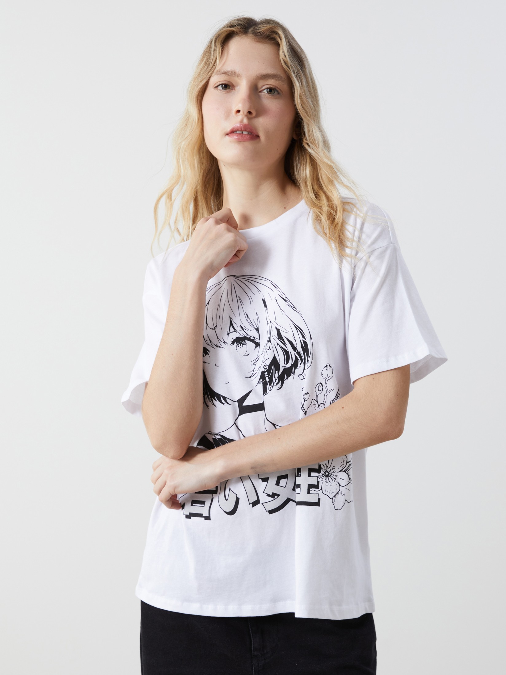 LC Waikiki Ženska majica S5DK94Z8-Q6K, Bela