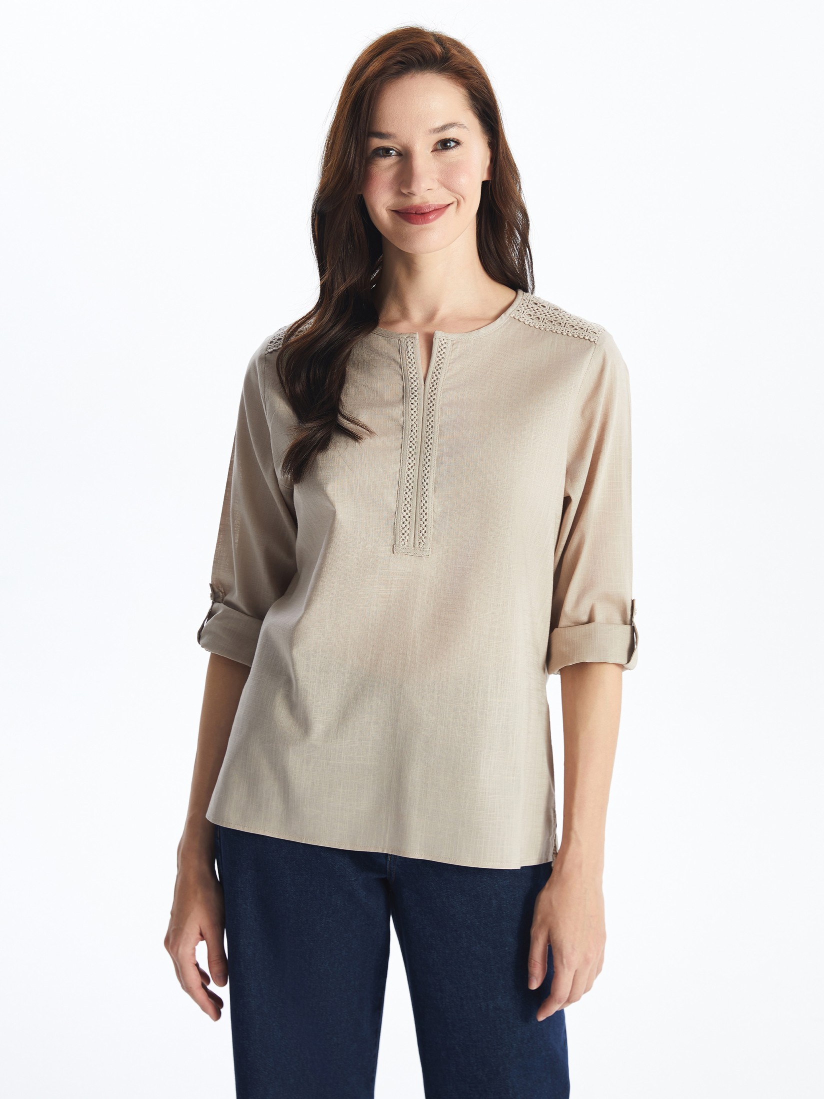 LC Waikiki Ženska bluza S4BI86Z8-GHA, Bež