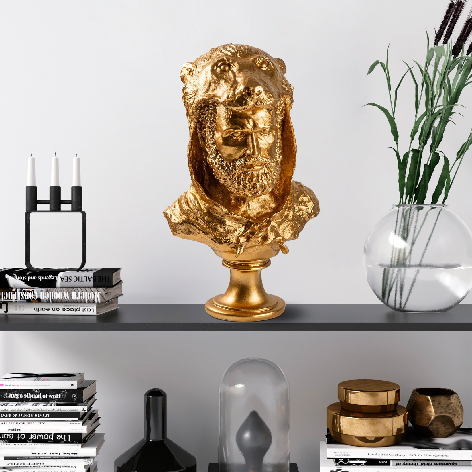 Aberto Design Dekorativna figura Yak-040-C, 30x49x22 cm