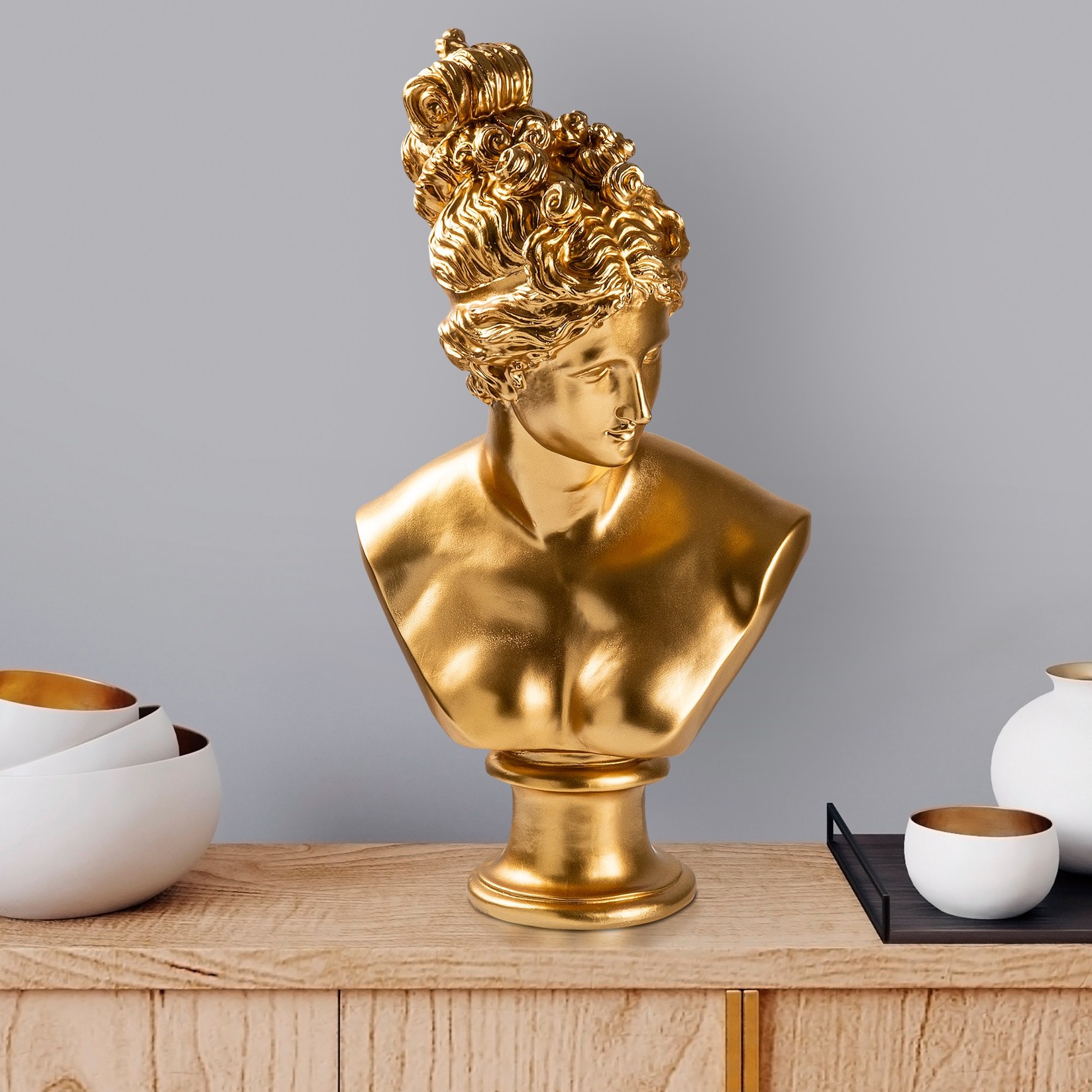 Aberto Design Dekorativna figura Yak-037-C, 30x35x23 cm