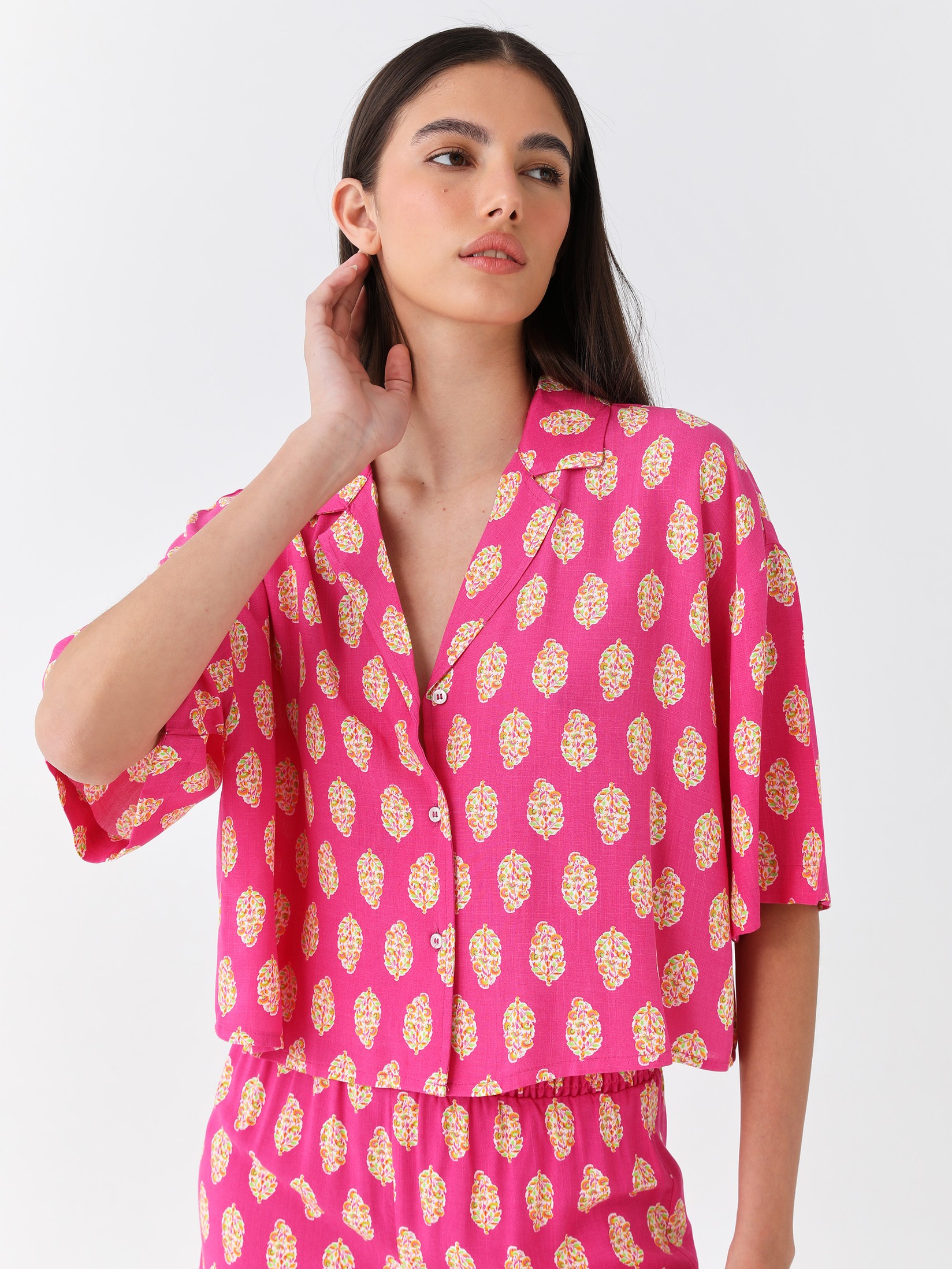 LC Waikiki Ženska košulja S3EU87Z8-KTU, Roze