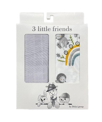 Tri drugara Tetra pelene, 80 x 80 cm, 2 komada, Sive