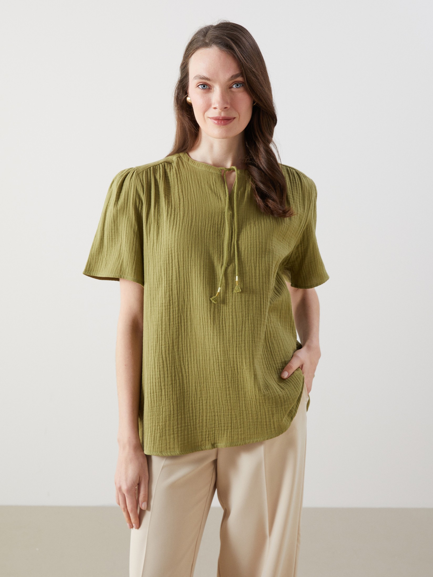 LC Waikiki Ženska bluza S5EO03Z8-HBD, Zelena