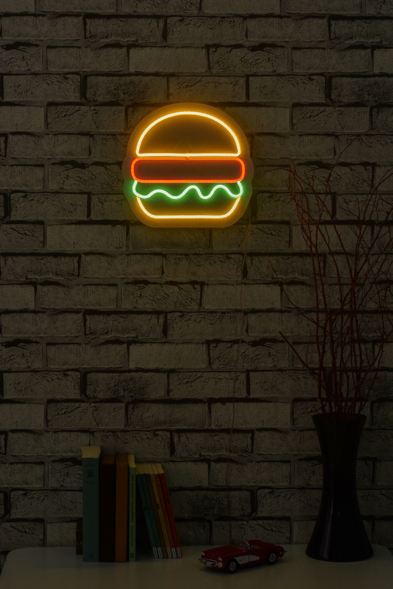 Wallity Zidna LED dekoracija Hamburger, IP67, 375 cm, 12V, Šarena
