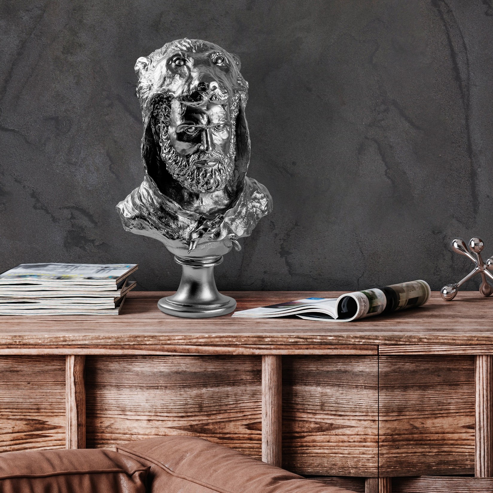 Aberto Design Dekorativna figura Yak-040-A, 30x49x22 cm