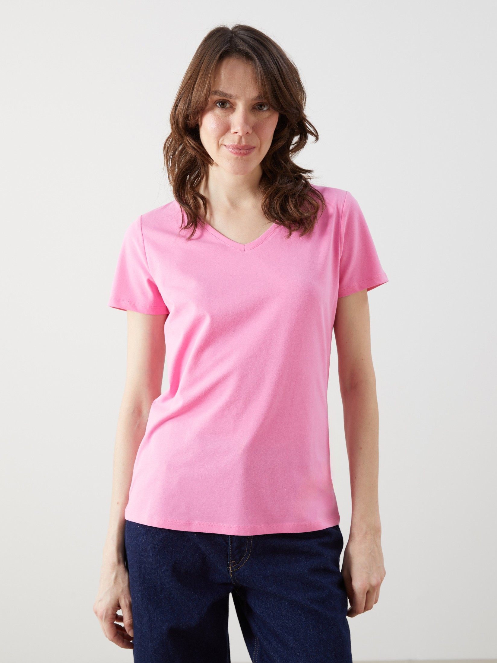 LC Waikiki Ženska majica S58226Z8-QZ3, Roze