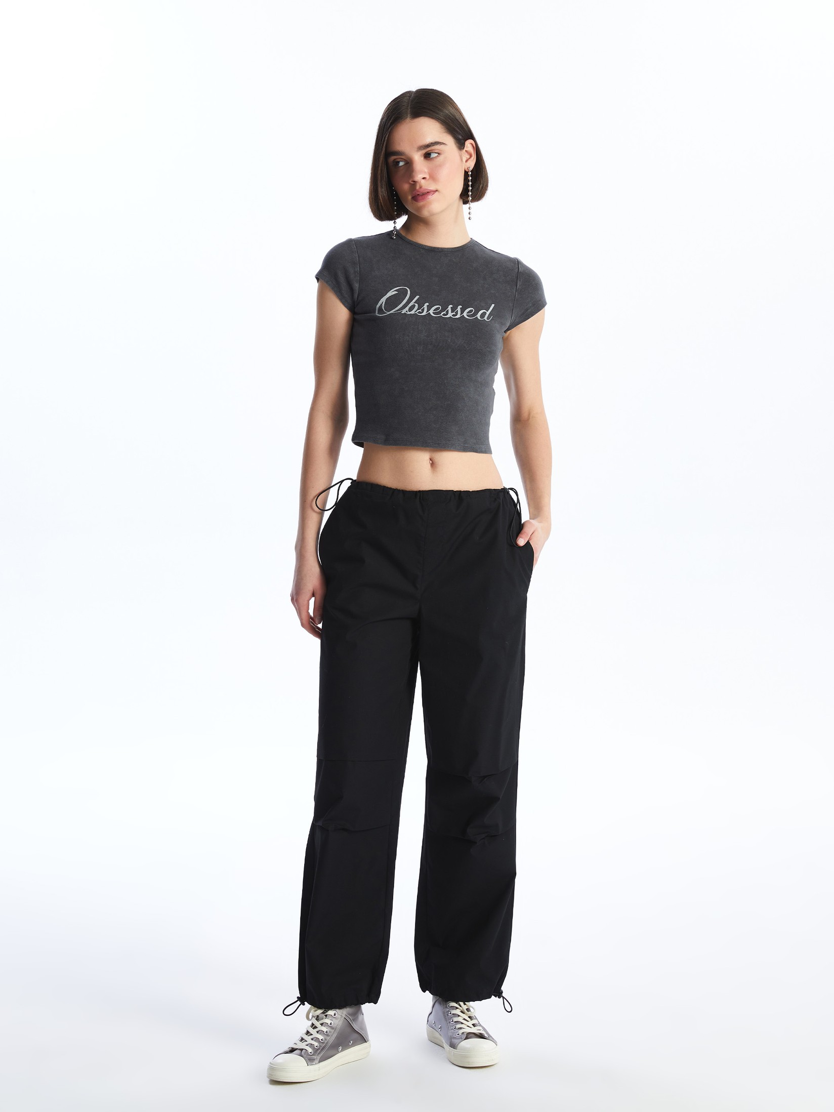 LC Waikiki Ženske pantalone S48950Z8-CVL, Crne