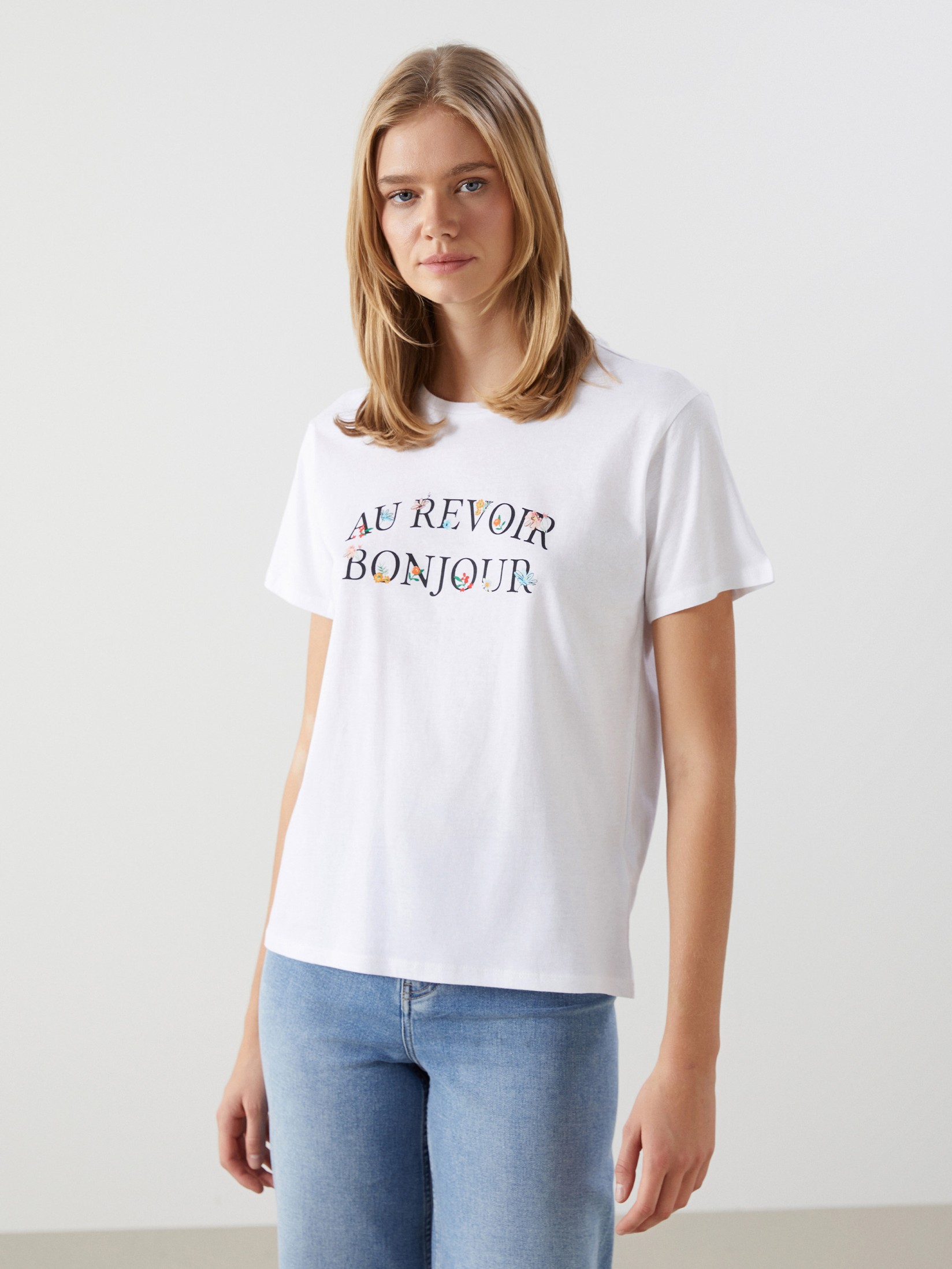 LC Waikiki Ženska majica S5EG01Z8-Q6K, Bela