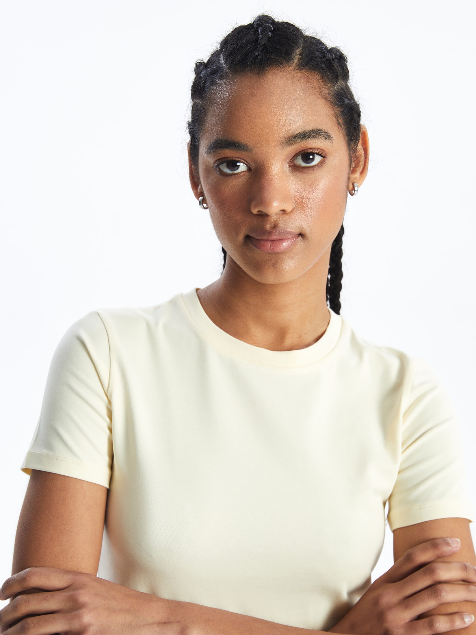 LC Waikiki Ženski Crop Top S4IY26Z8-KRV, Žuti