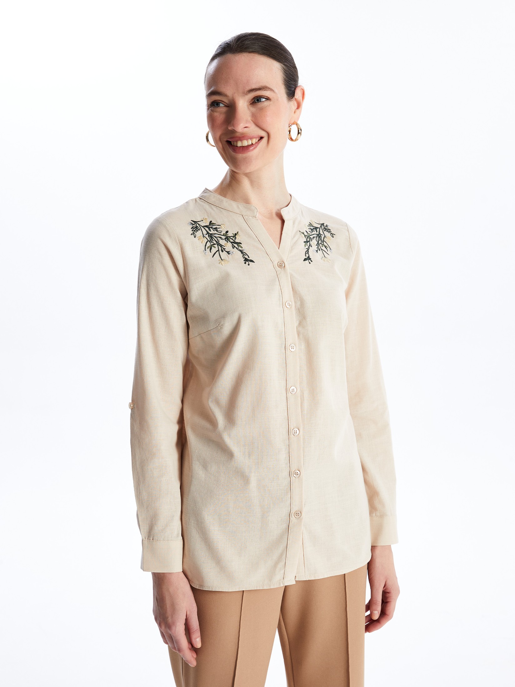 LC Waikiki Ženska bluza S4GL69Z8-G1Y, Bež