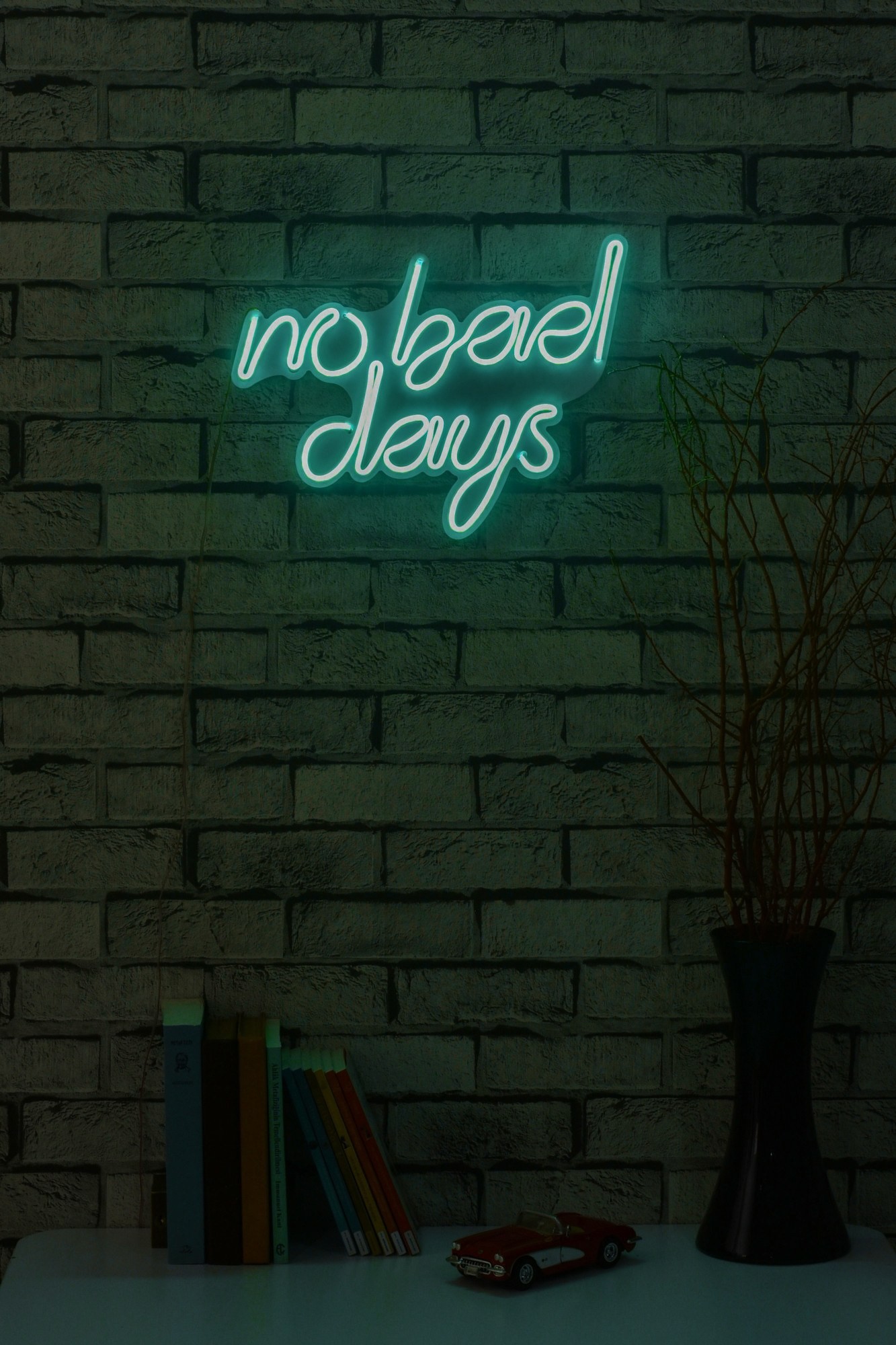 Wallity Zidna LED dekoracija No Bad Days, 375 cm, IP67, 12V, Plava