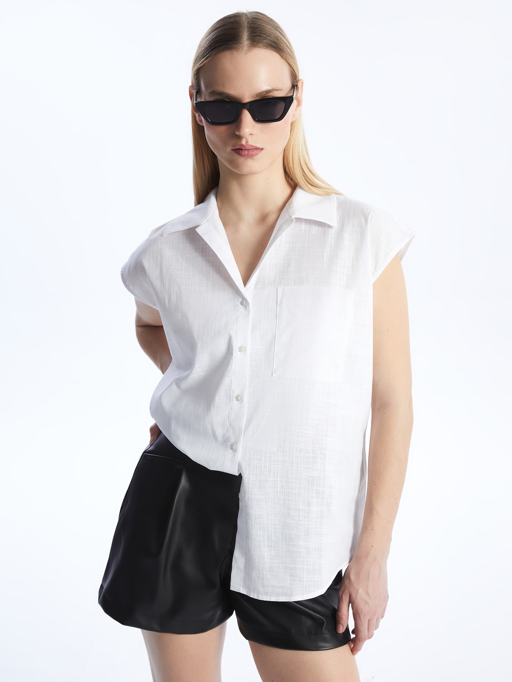 LC Waikiki Ženska košulja S4GD72Z8-FEW, Bela