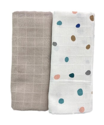 Tri drugara Tetra pelene, 80 x 80 cm cm, 2 komada, Bež - bele