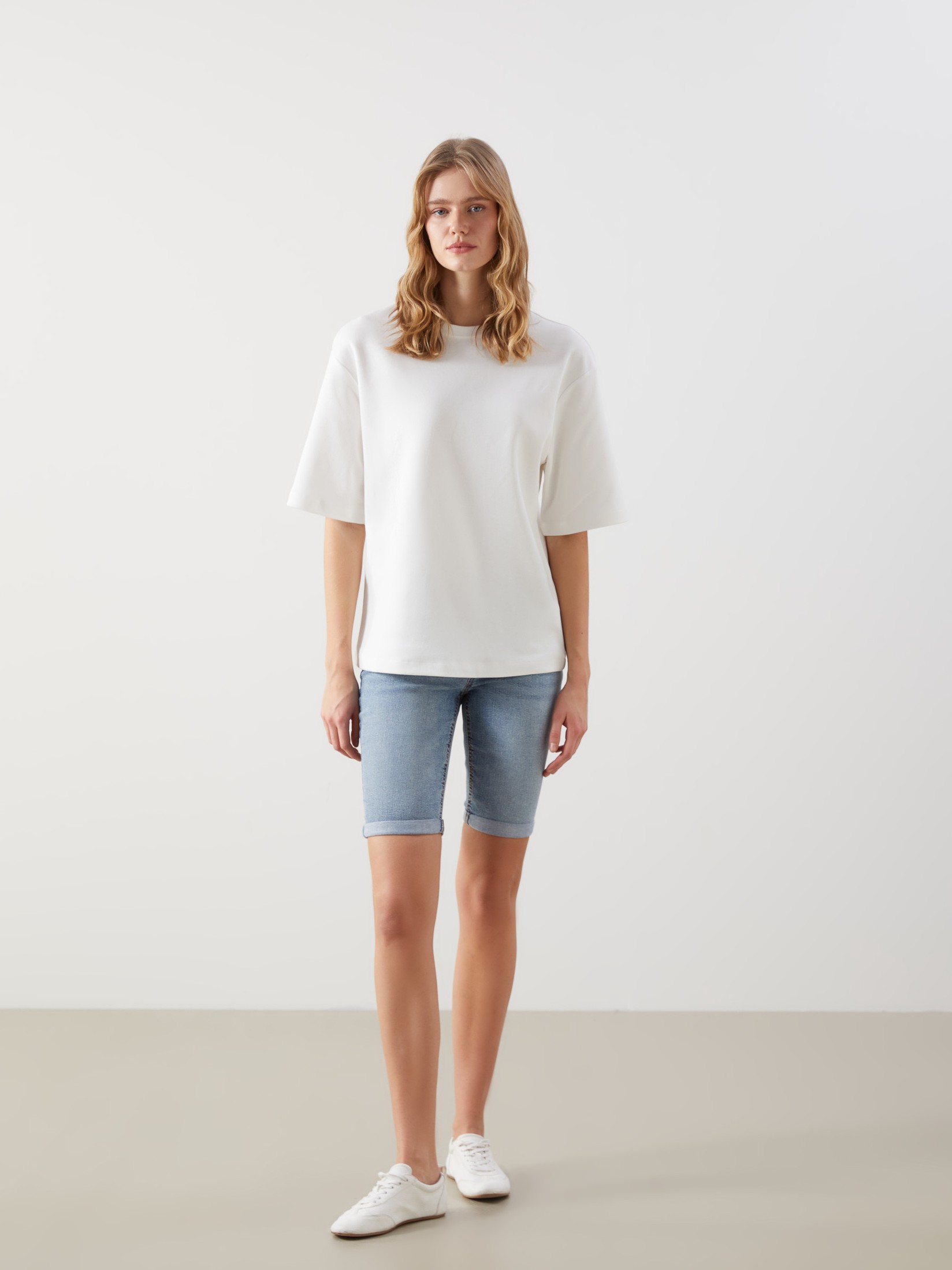 LC Waikiki Ženski teksas šorc S5CS03Z8-507, Indigo