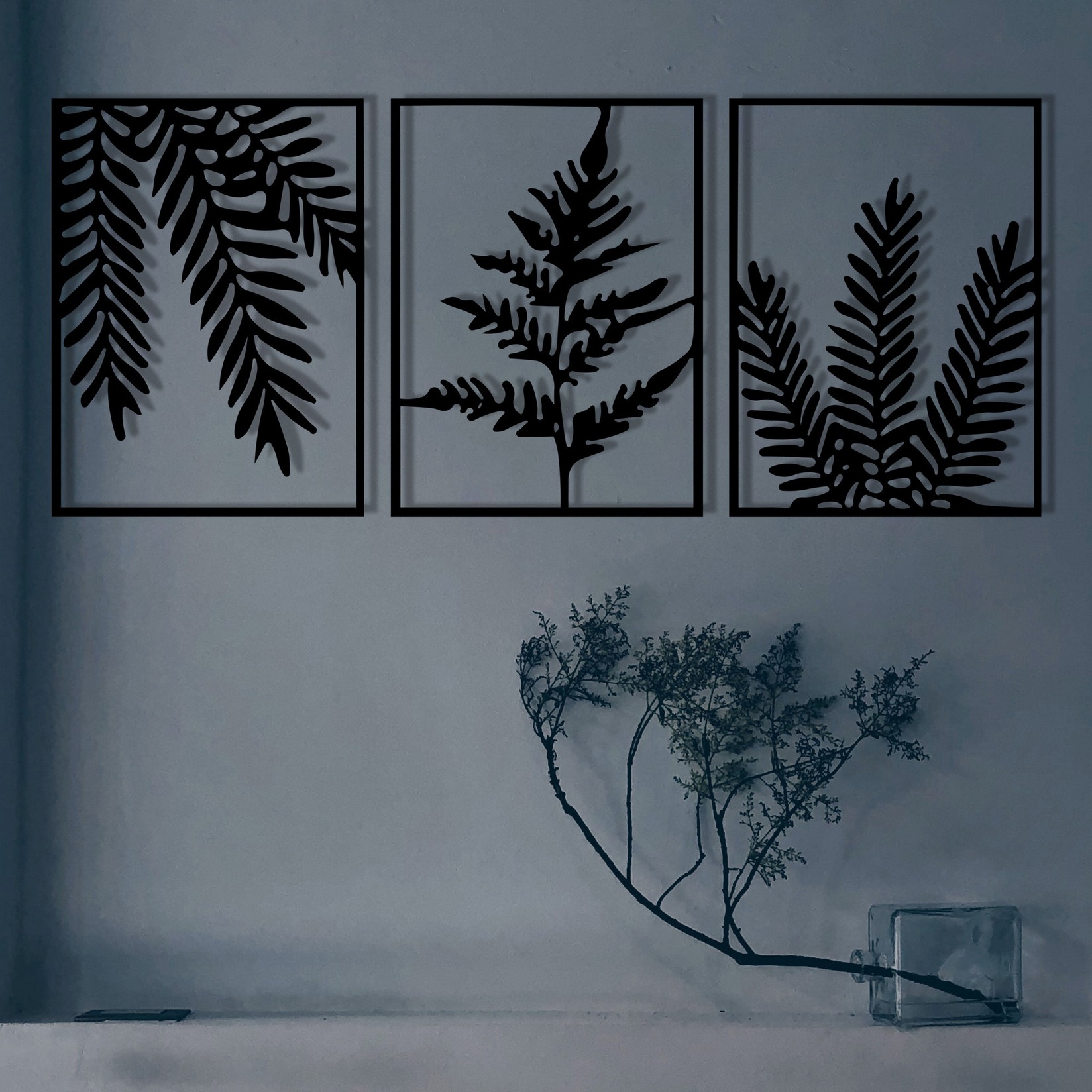 Wallity Zidna dekoracija Yakomoz, 118x50 cm, 1.2mm, Crna