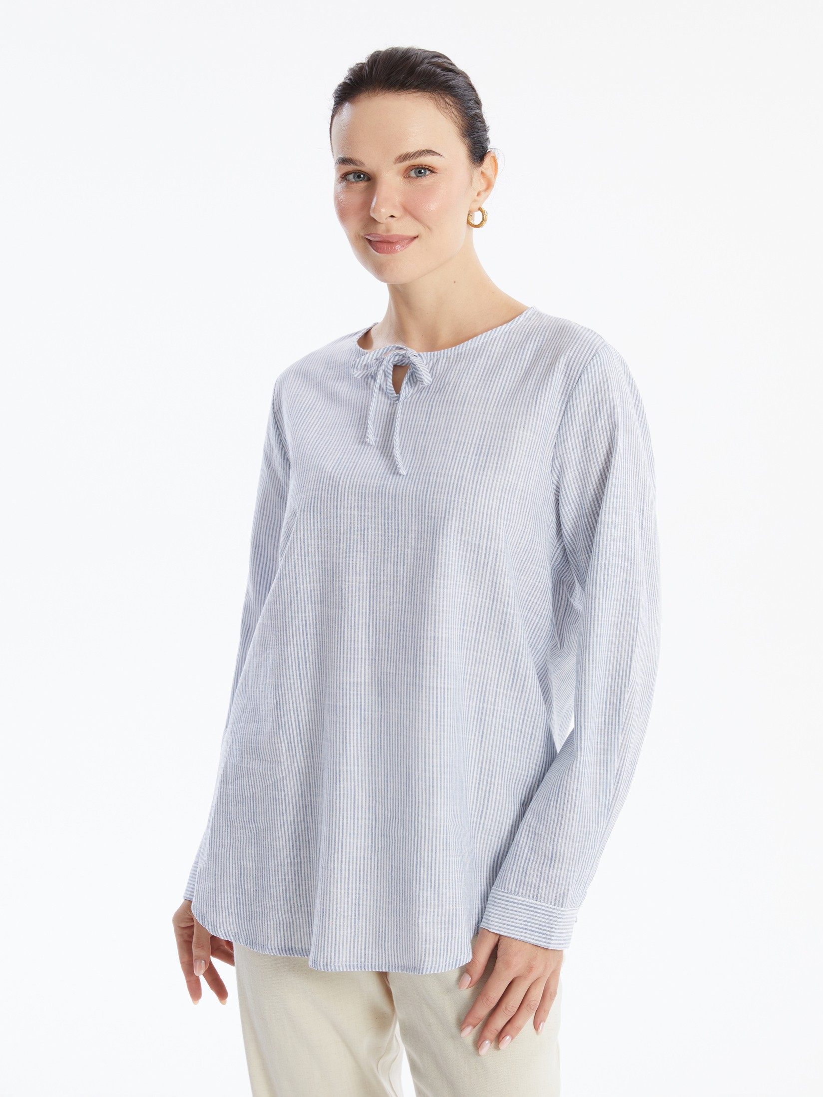 LC Waikiki Ženska bluza S4JB15Z8-LGS, Teget