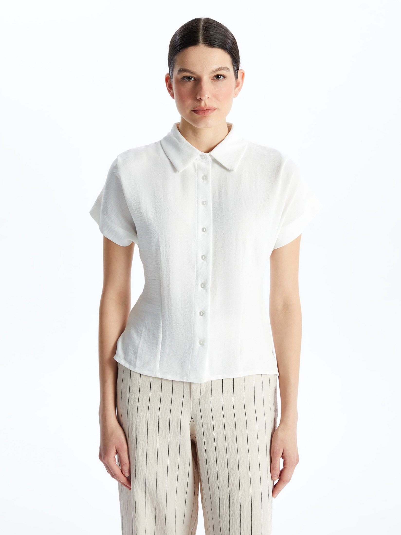 LC Waikiki Ženska košulja S4CH84Z8-Q6K, Bela