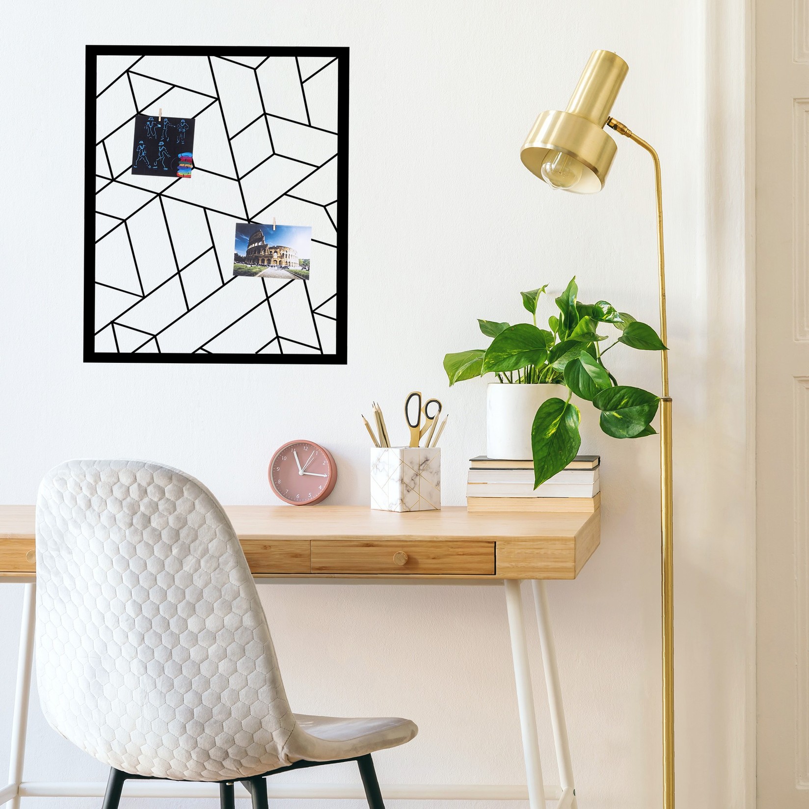 Wallity Zidna dekoracija Moodboard 2, 50x60 cm, Crna