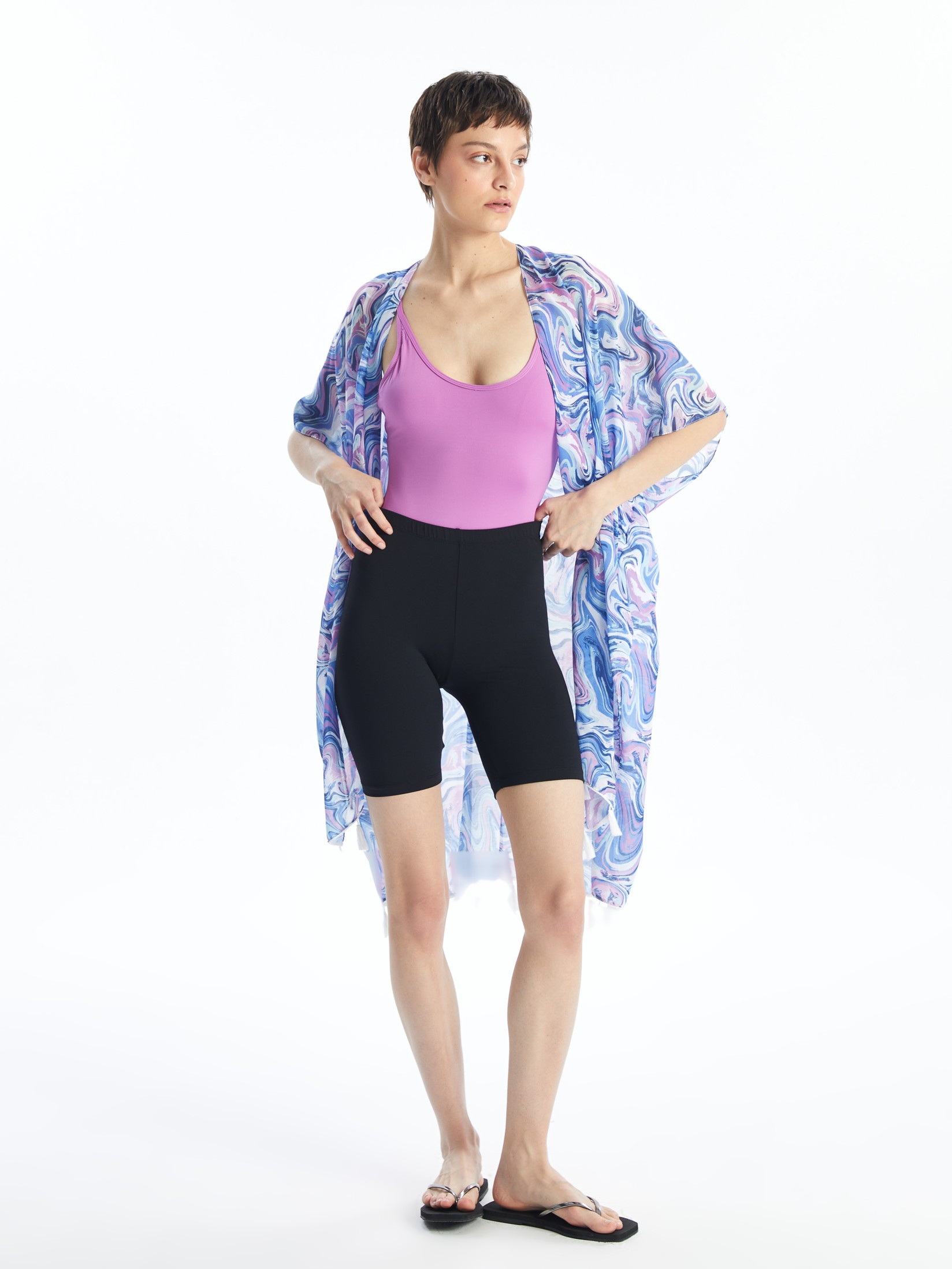 LC Waikiki Ženski šorts za kupanje S42584Z8-CVL, Crni