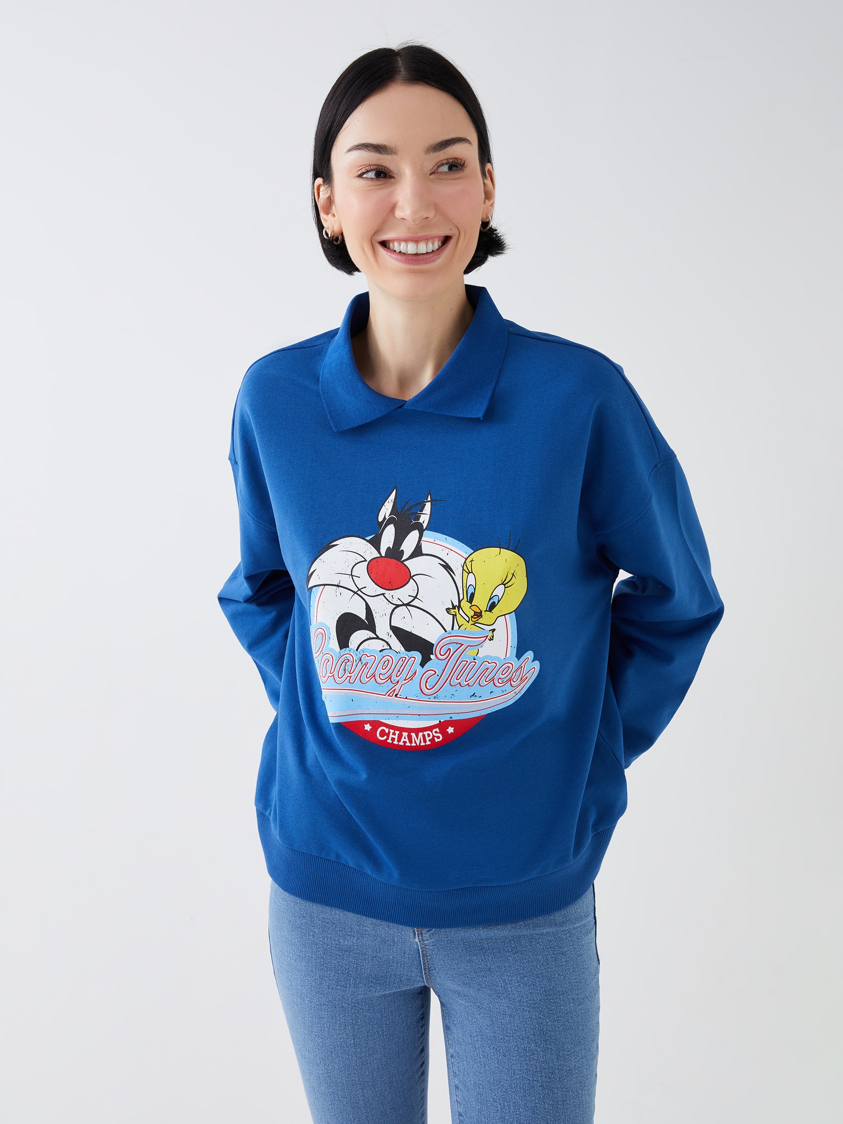 LC Waikiki Ženska dukserica S3CD88Z8-R4B, Plava