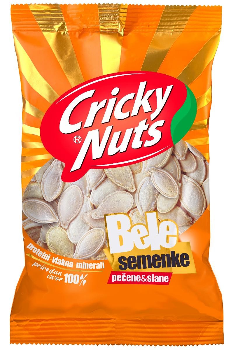 Cricky Nuts Bele semenke bundeve, Pečene i slane, 150g