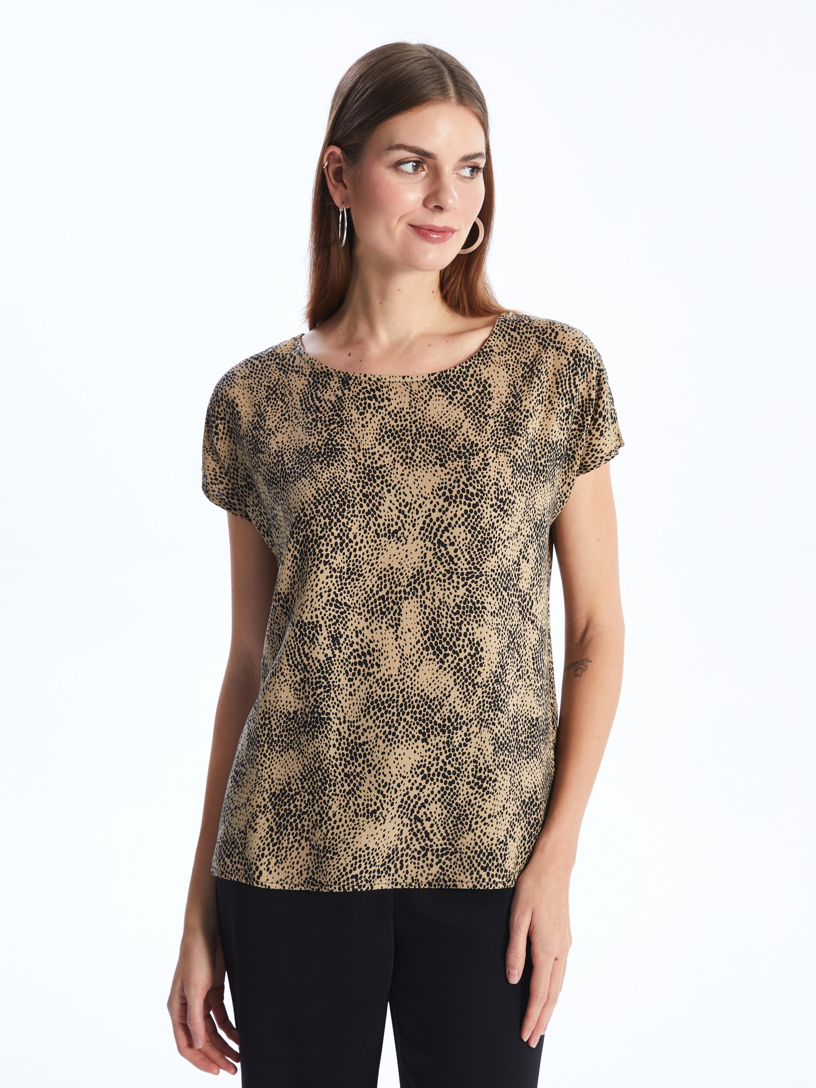 LC Waikiki Ženska bluza S4GU60Z8-LQY, Braon