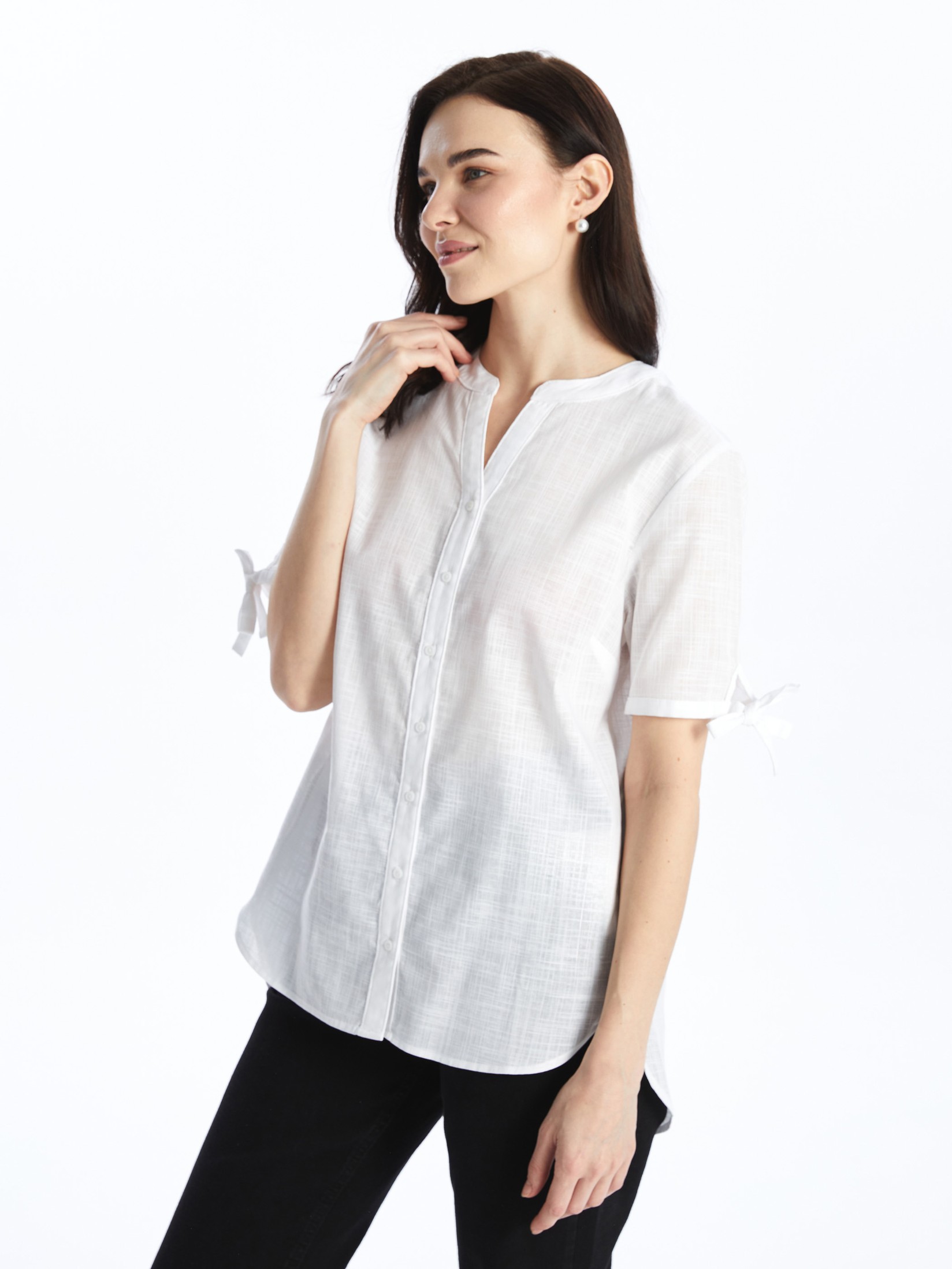 LC Waikiki Ženska košulja S4GL47Z8-EEW, Bela