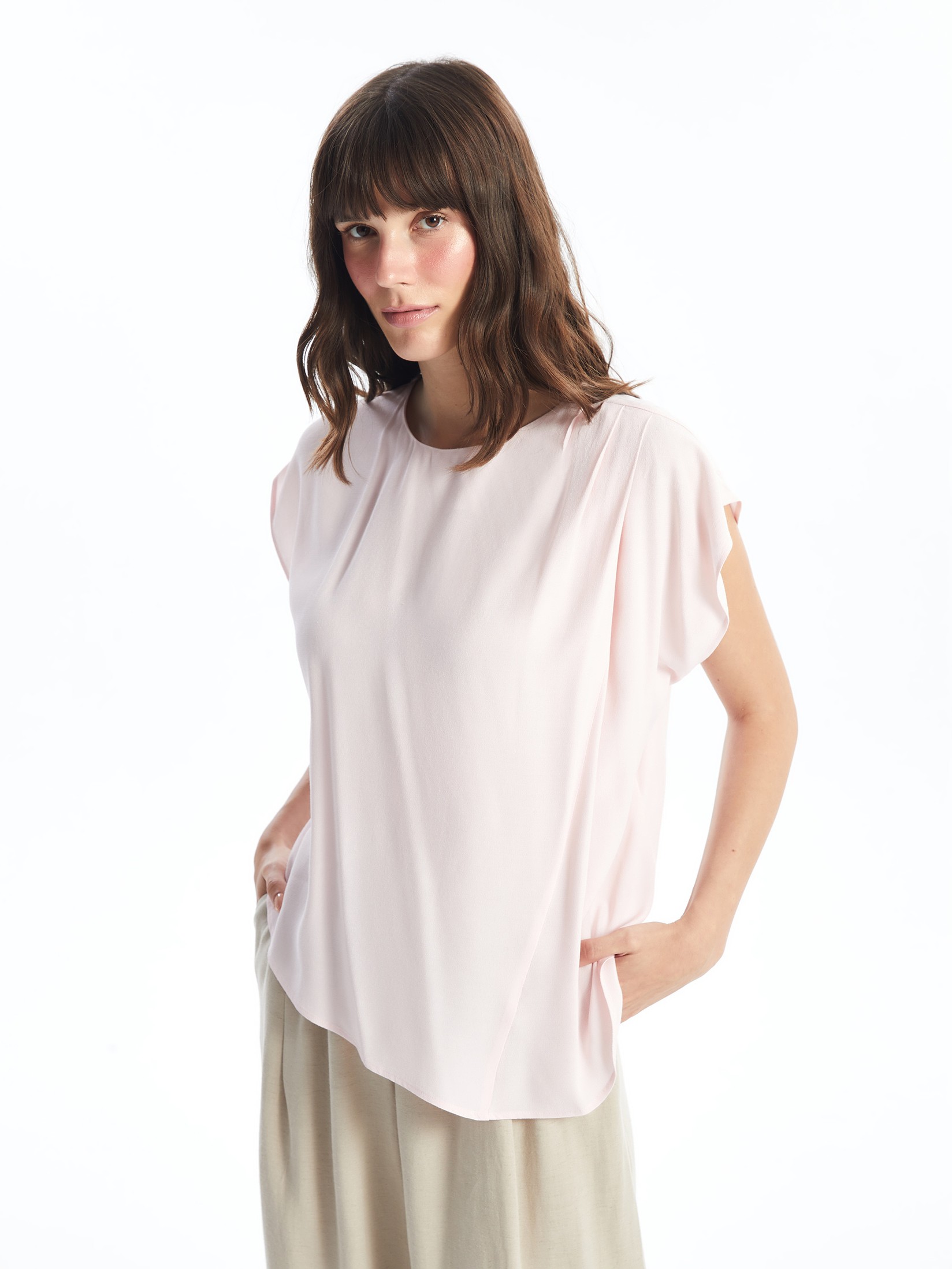 LC Waikiki Ženska bluza S4NL31Z8-JPW, Roze