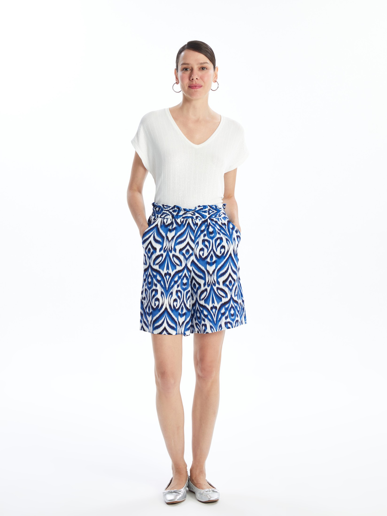 LC Waikiki Ženski šorts S4ND13Z8-F9C, Šarena