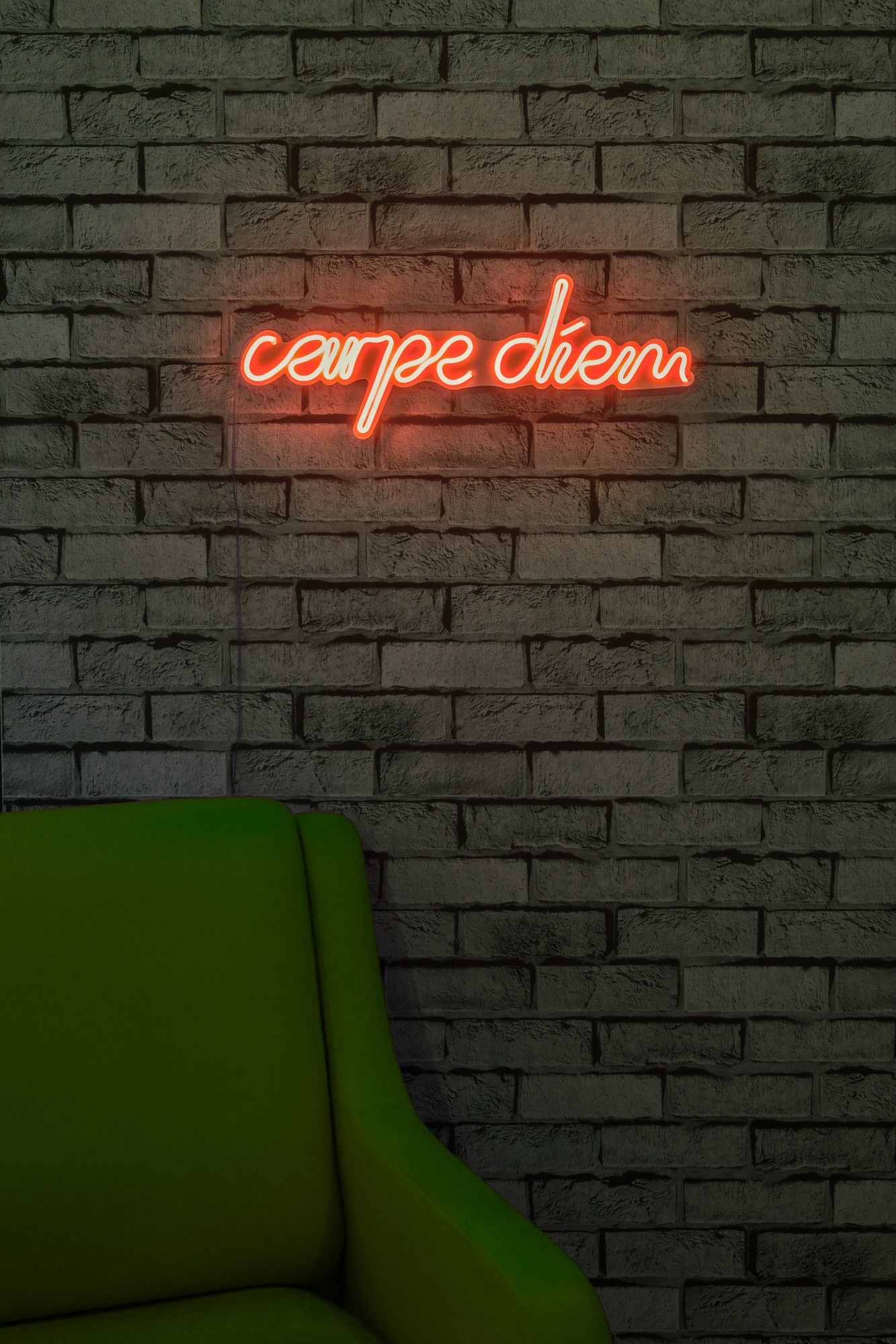 Wallity Zidna LED dekoracija Carpe Diem, 375 cm, IP67, 12V, Crvena