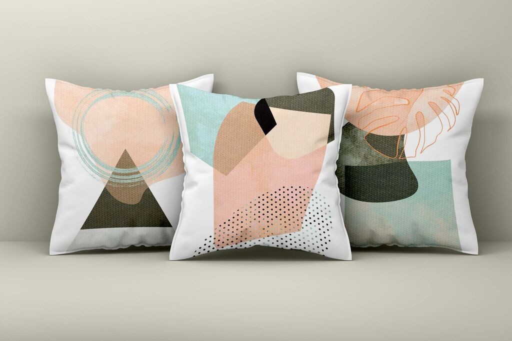 Aberto Design Set dekorativnih jastučnica Asr_plw25-19, 43x43 cm, 3 komada, Šarena