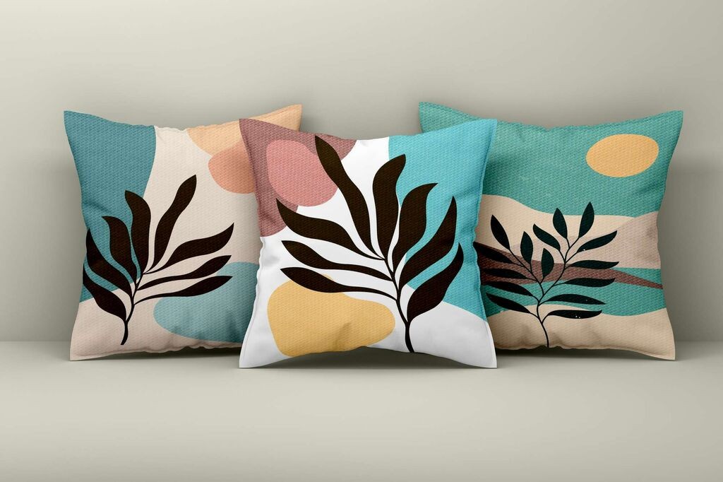 Aberto Design Set dekorativnih jastučnica Asr_plw25-45, 43x43 cm, 3 komada, Šarena