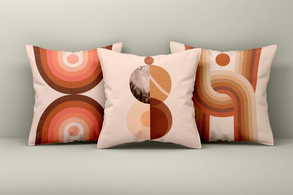 Aberto Design Set dekorativnih jastučnica Asr_plw25-30, 43x43 cm, 3 komada, Šarena