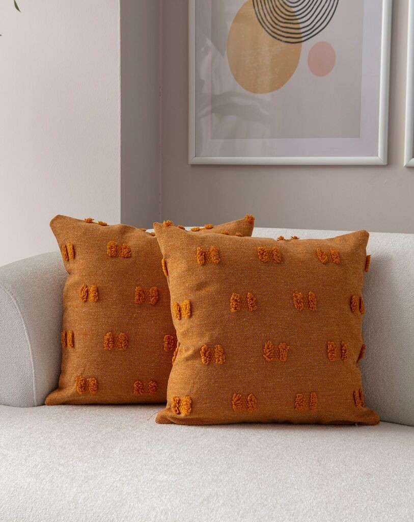 Aberto Design Set dekorativnih jastučnica Tuffet, 43x43 cm, 2 komada, Narandžasta