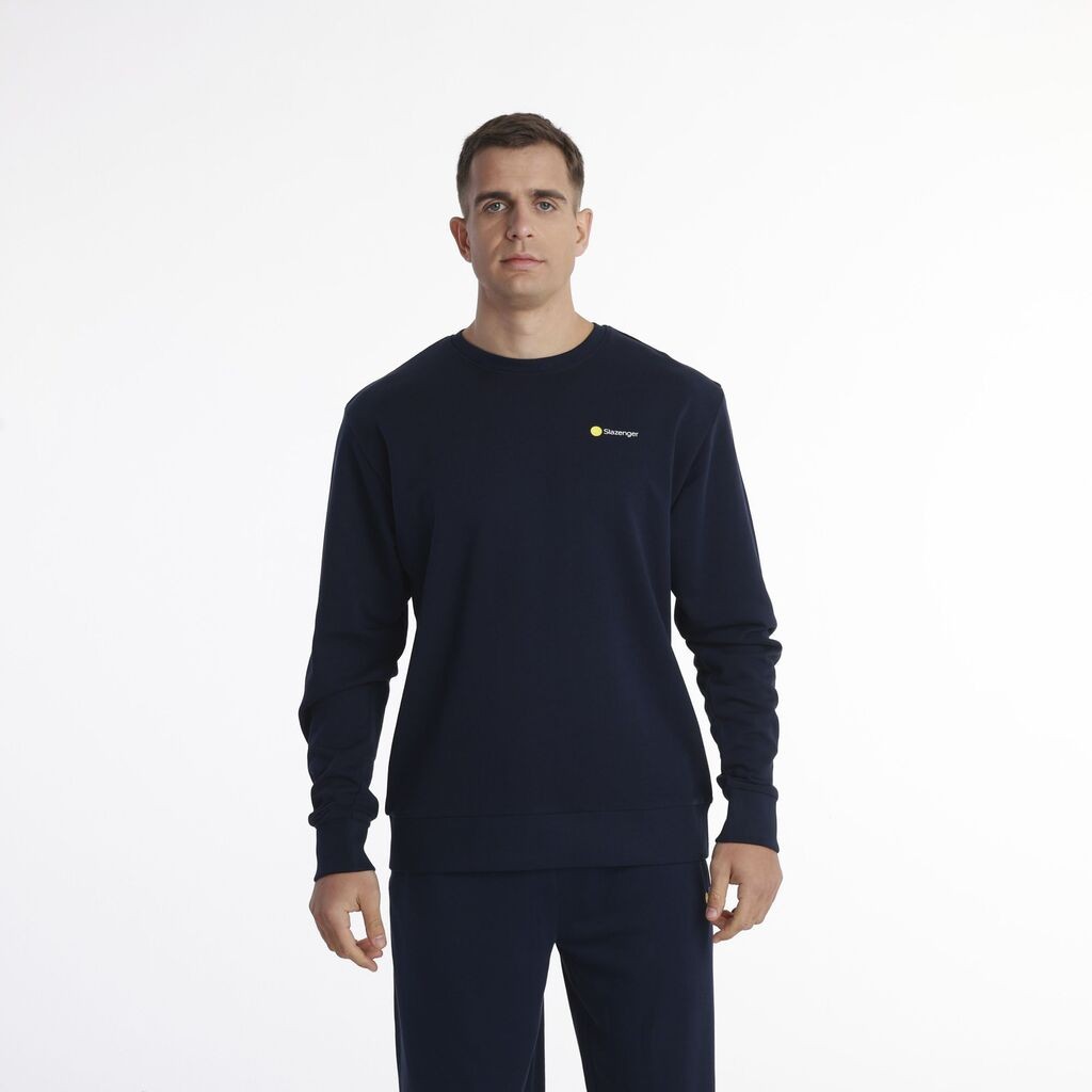 Slazenger Muški duks Logo Crewneck, Teget