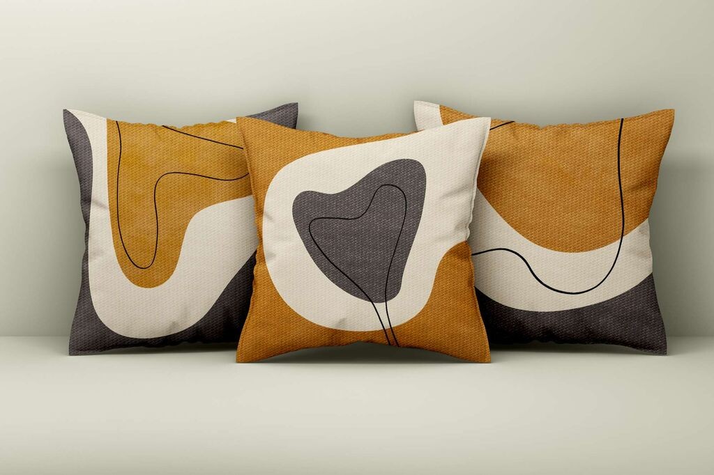 Aberto Design Set dekorativnih jastučnica Asr_plw25-33, 43x43 cm, 3 komada, Šarena