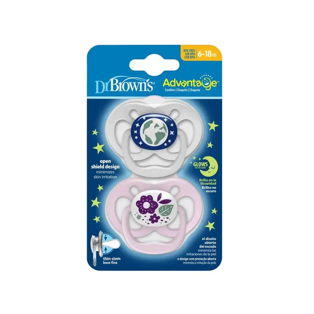 Dr Brown’s  Varalica za bebe, Svetleća, 2 komada